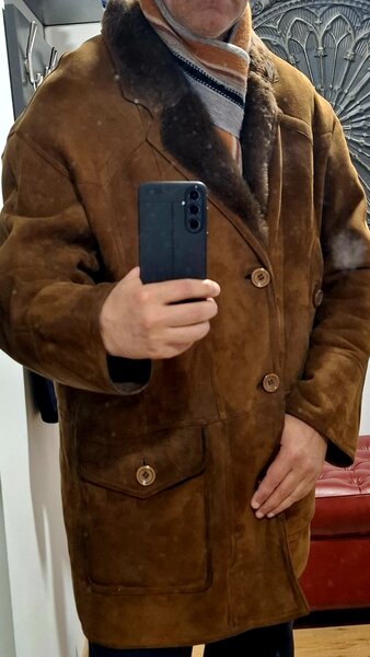 Cojoc barbatesc clasic din blana de miel