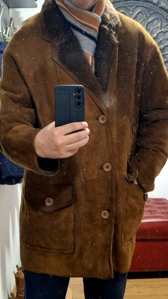 Cojoc barbatesc clasic din blana de miel